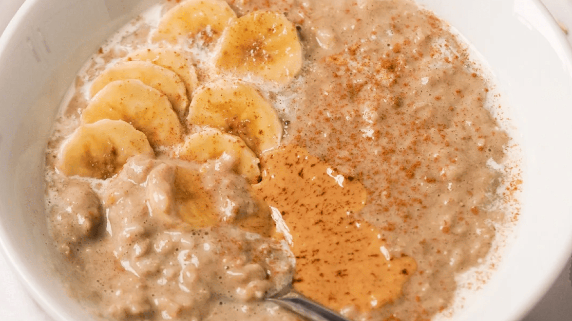 1. Creamy banana and honey oatmeal 1